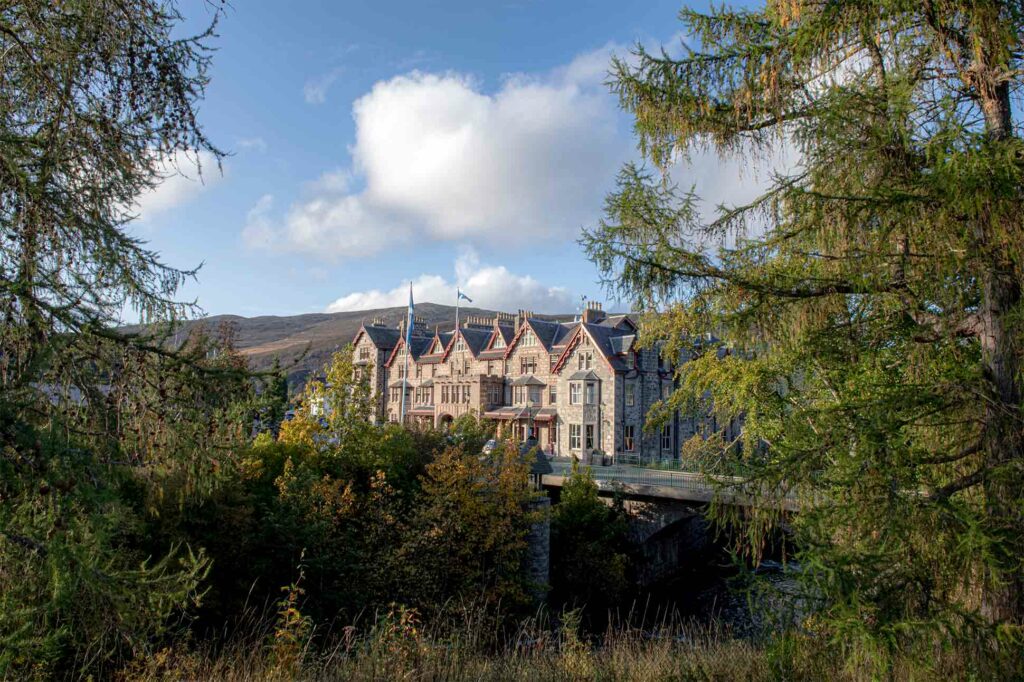 Exterior view of The Fife Arms, Braemar, Scotland