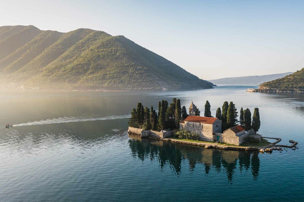 View over the Bay of Kotor, Montenegro