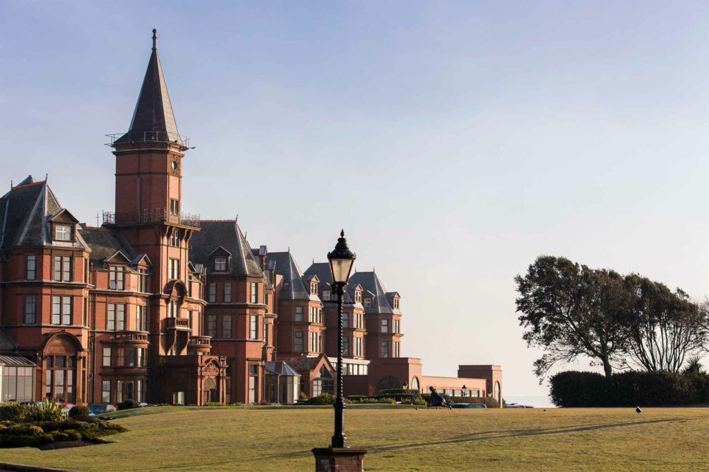 Exterior of the Slieve Donard Resort & Spa, Newcastle, Northern Ireland, United Kingdom