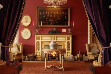 Fireplace at The Culloden Estate & Spa, Belfast, Northern Ireland, United Kingdom