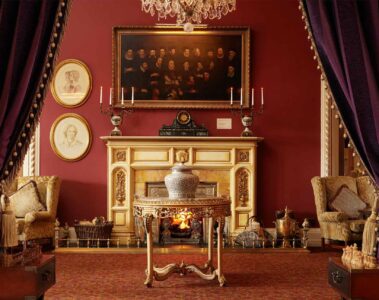 Fireplace at The Culloden Estate & Spa, Belfast, Northern Ireland, United Kingdom