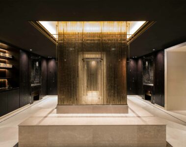 Changing rooms at The Lanesborough Club & Spa, London, UK