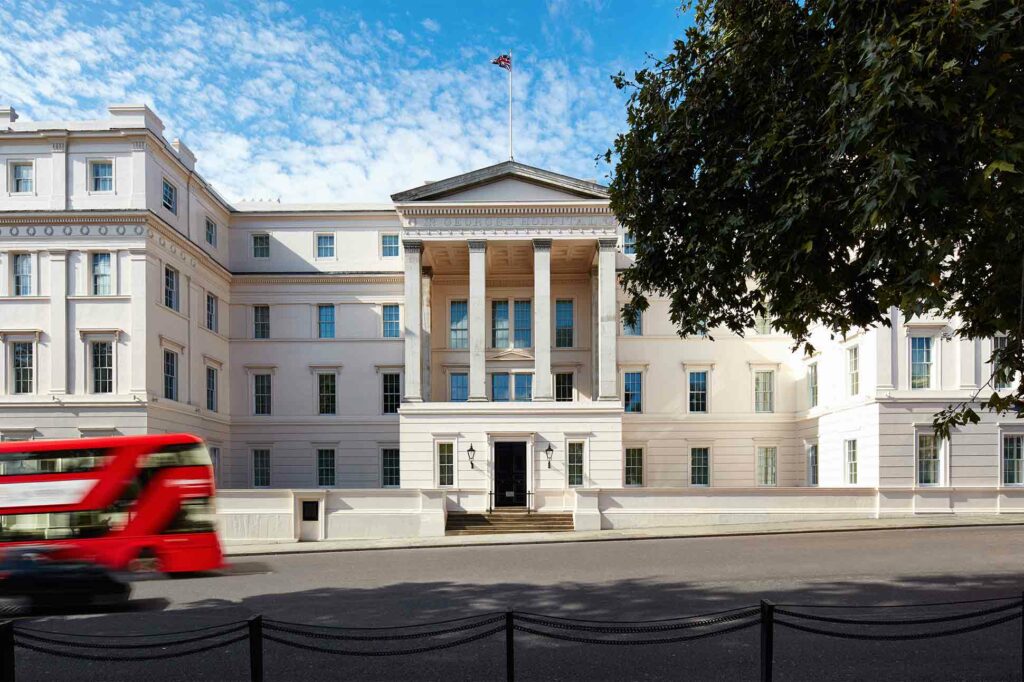 Exterior of The Lanesborough, London, United Kingdom