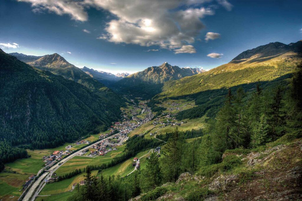 View over Sölden, Austria