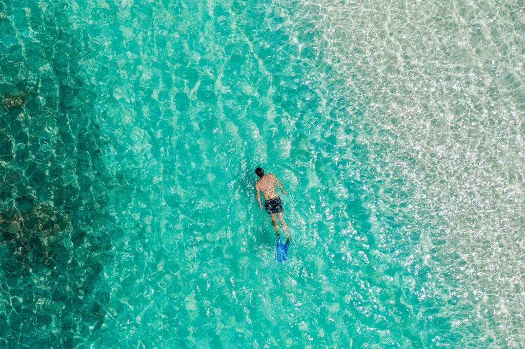 Snorkelling in the Maldives