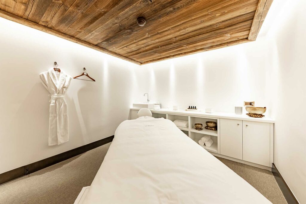 Spa treatment room in Switzerland