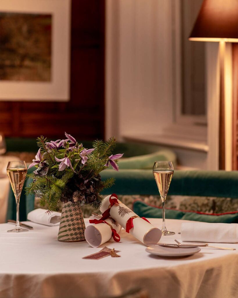 A Nutcracker-inspired dinner served at Charlie's, Brown's Hotel, London