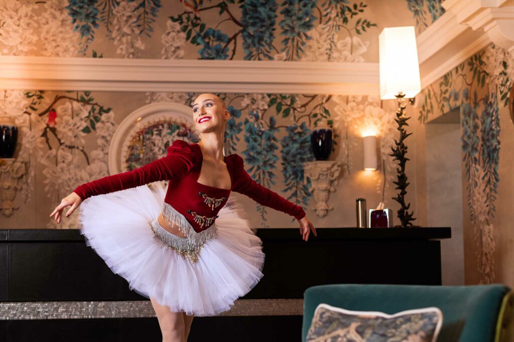 A ballet dancer part of Brown's Hotel, Nutcracker Dining Experience