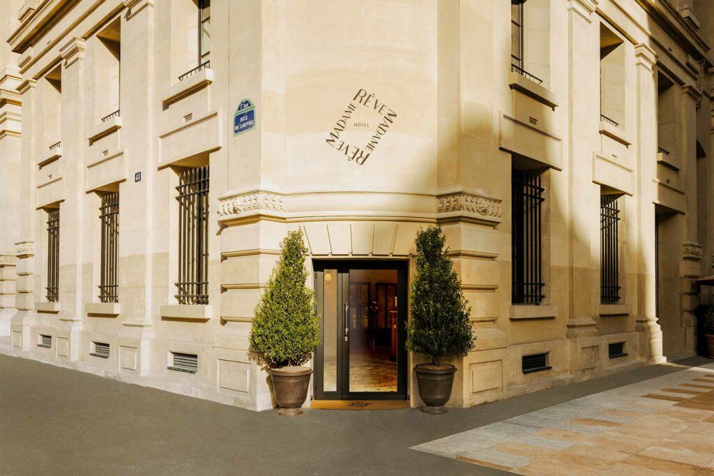 Entrance of Hôtel Madame Rêve, Paris, France