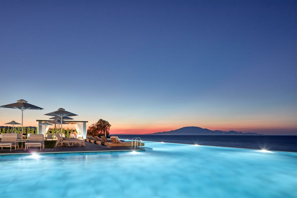 Pool with a view at Lesante Blu, Zakynthos, Greece