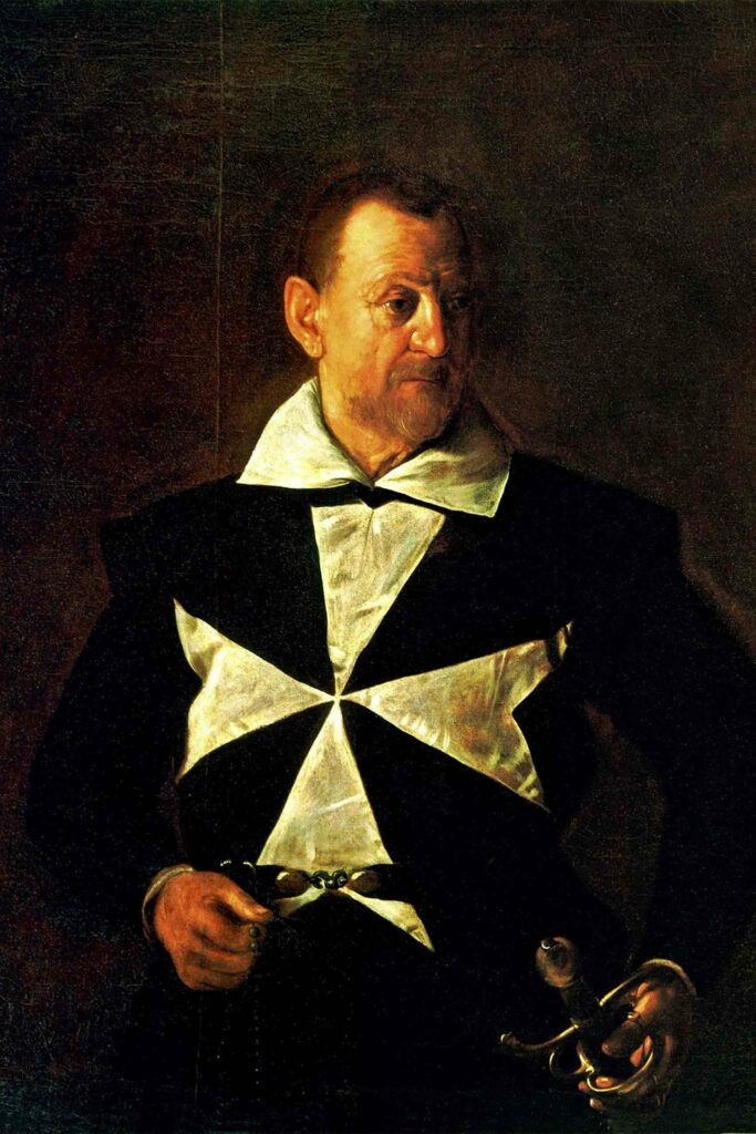 Caravaggio painted portraits of the Knights of Malta