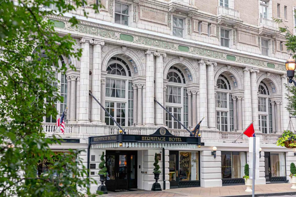 Exterior of The Hermitage, Hotel, Nashville, Tennessee, USA