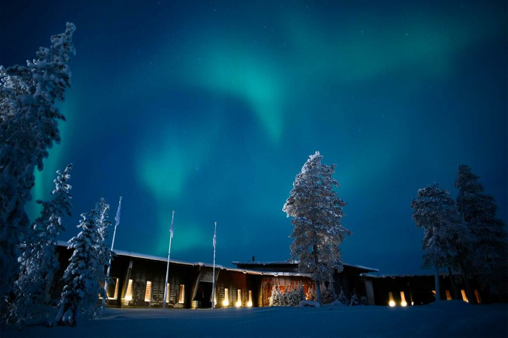 Exterior of Octola Private Wilderness, Finnish Lapland, Finland