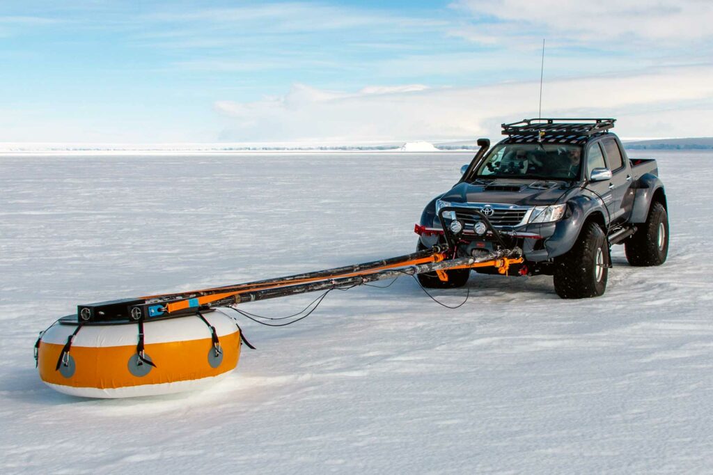 Research vehicle on a journey with Ariodante Travel, Greenland