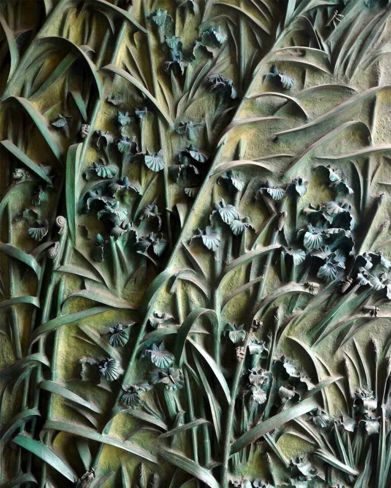 Embellished doors at the Sagrada Familia, Spain