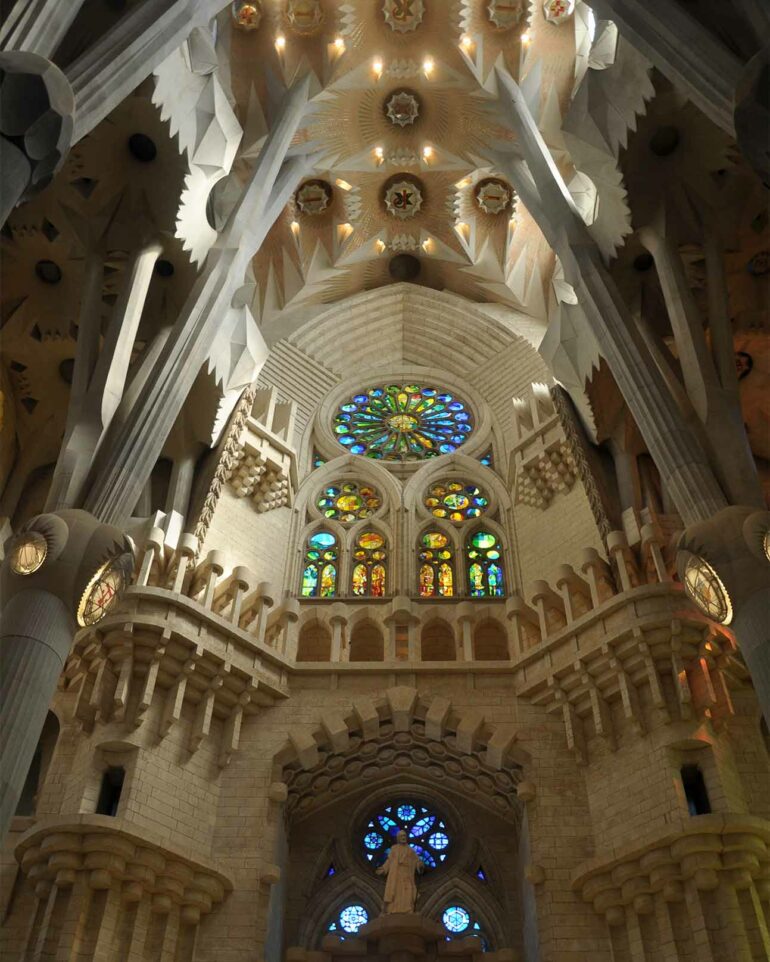 Interior of the Sagrada Familia, Spain