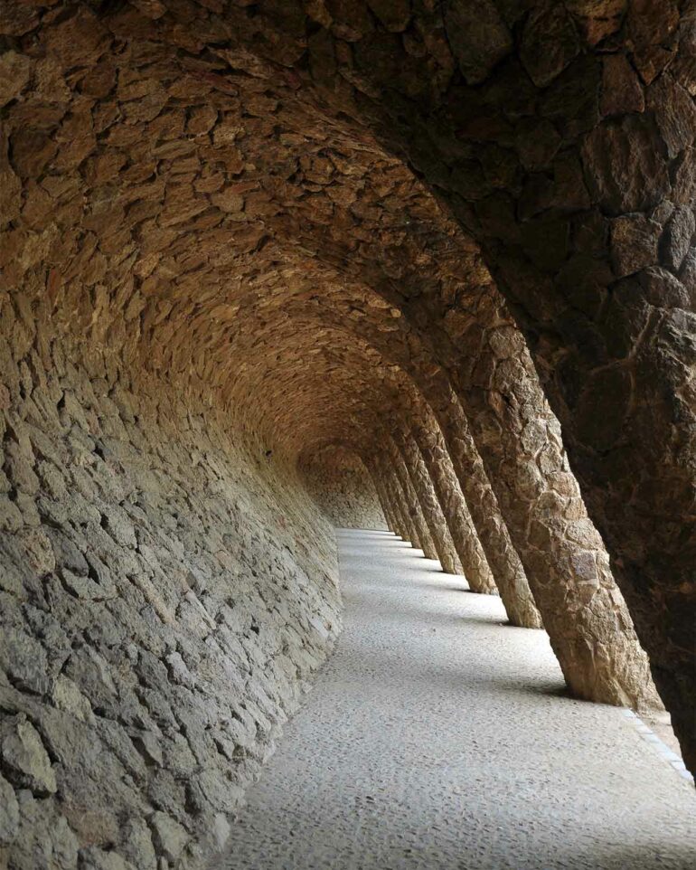 Walkway at the Parc Guell