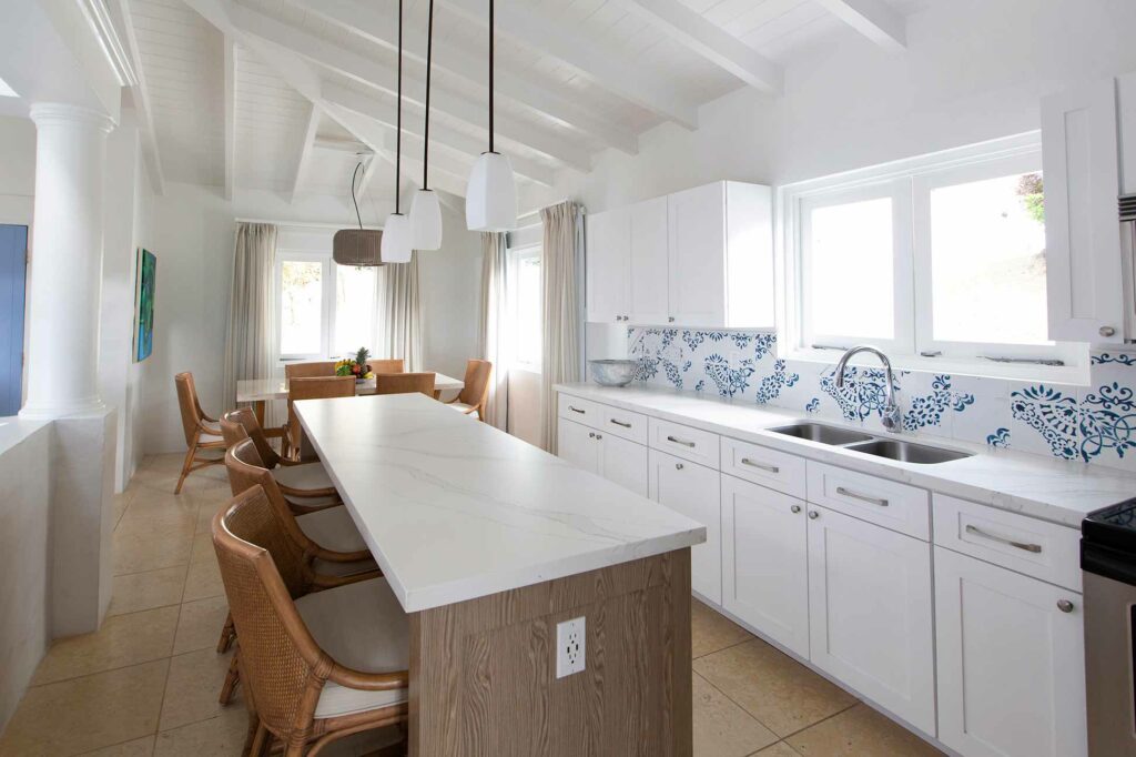 Windjammer Landing villa living kitchen
