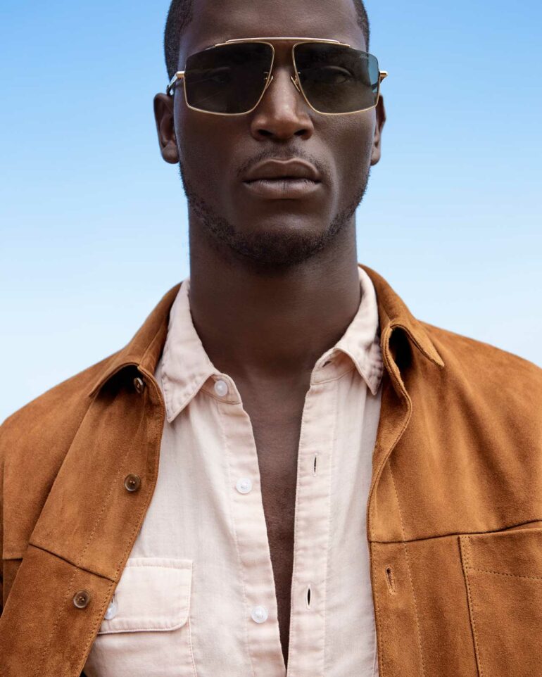 David J. Kabamba wearing Montblanc sunglasses in Cape Town, South Africa