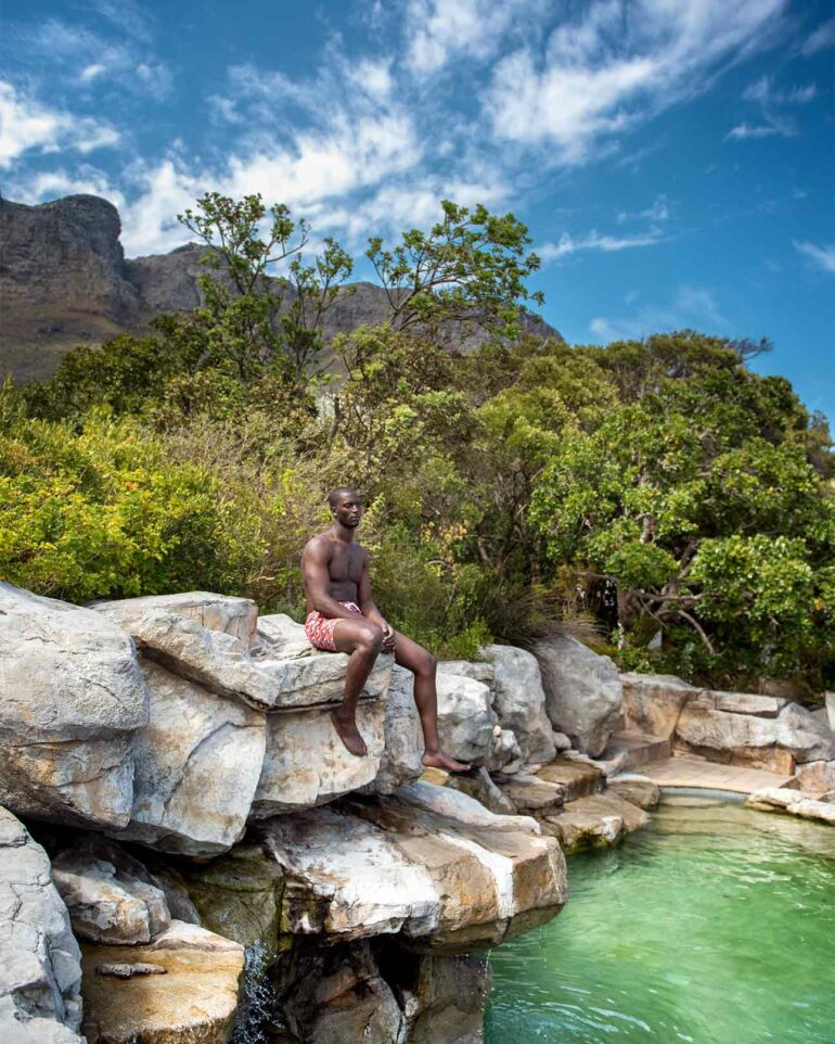 David J. Kabamba in the countryside outside Cape Town, South Africa