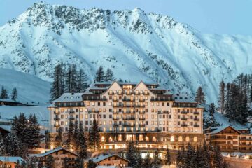 Exterior of Carlton Hotel St Moritz, St Moritz, Switzerland