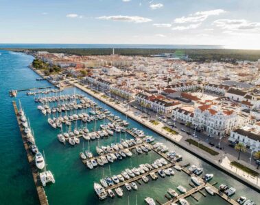 Aerial of Grand House, Algarve, Portugal