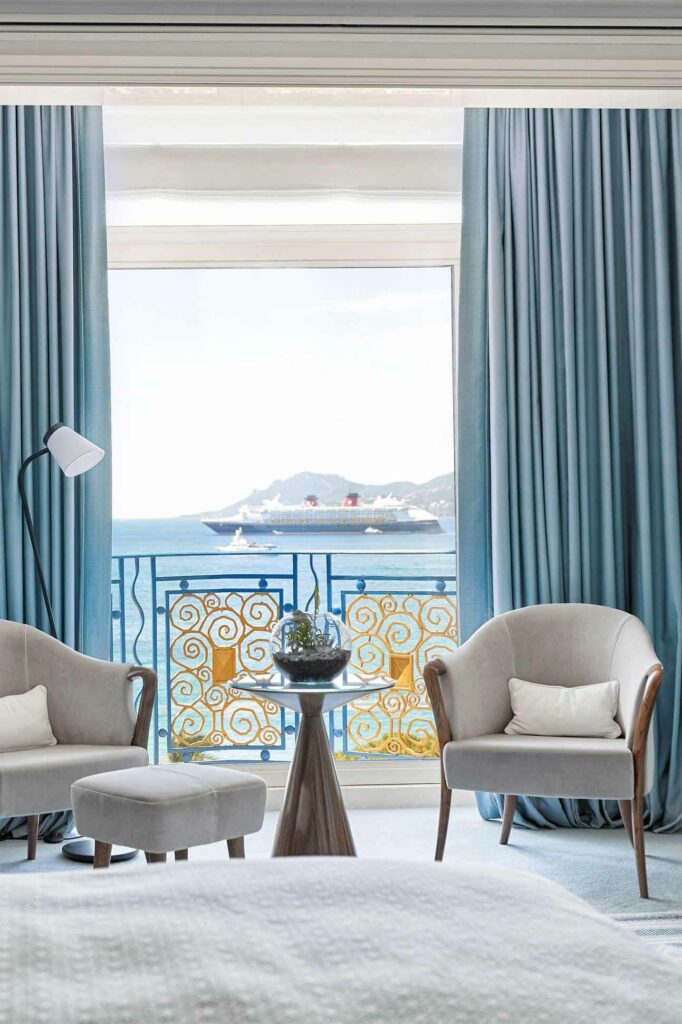 Bedroom at Hotel Martinez La Plage, Cannes, France