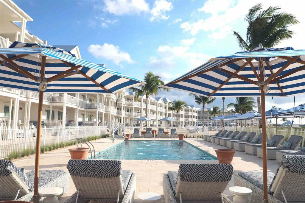 Poolside loungers in the Florida Keys