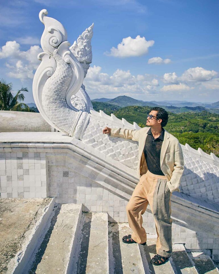 Model enjoying the sunshine in Phuket, Thailand