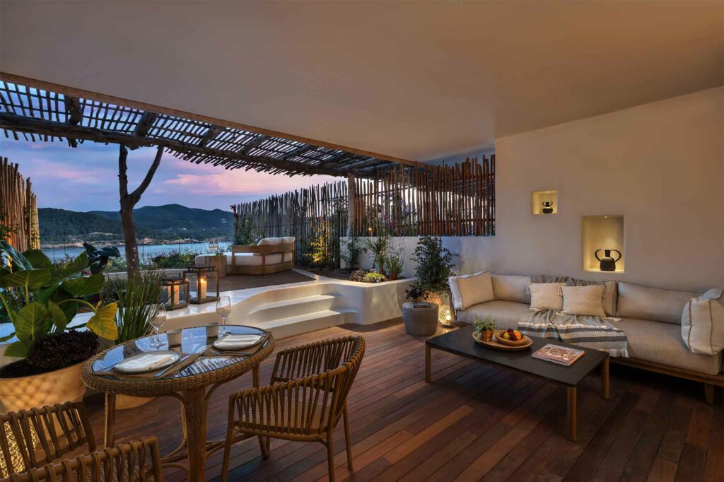 View from the Sea View Premium Junior Suite at Six Senses Ibiza, Ibiza, Spain