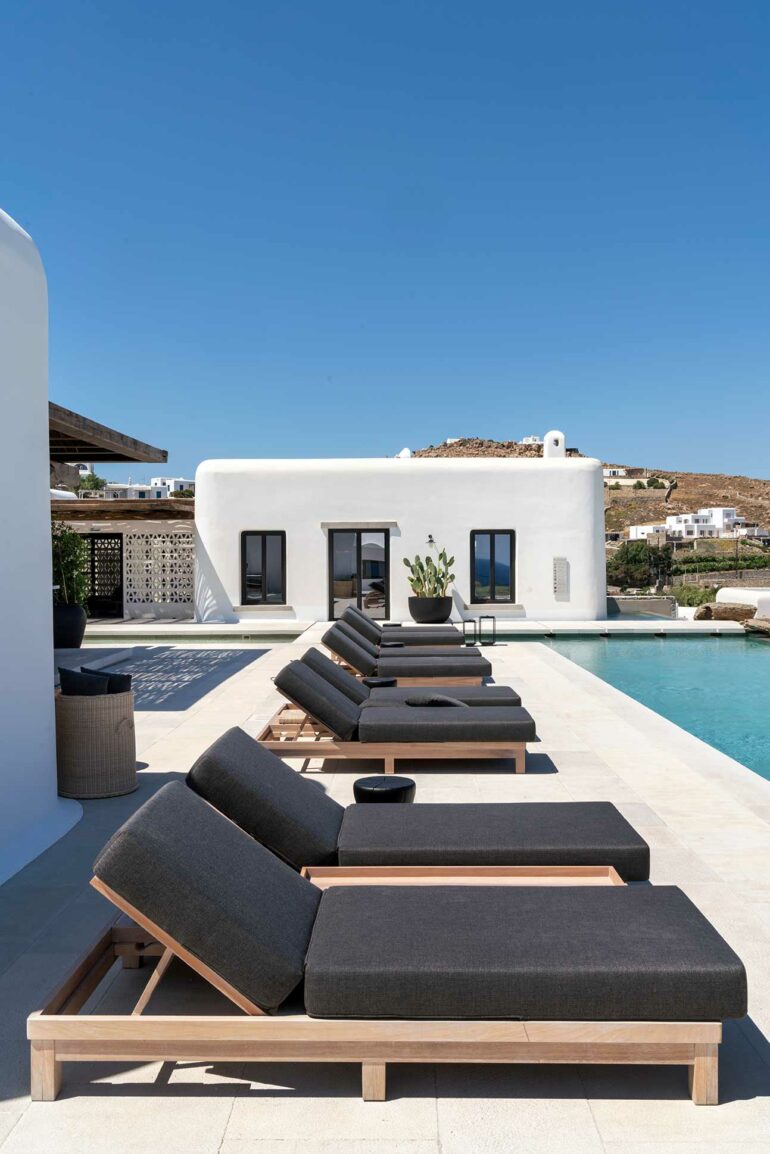 Contemporary design details at Kalesma, Mykonos, Greece