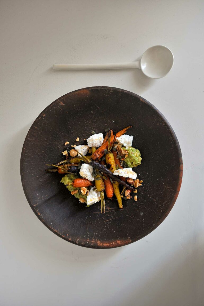 A salad at Pere Ubu restaurant, Mykonos, Greece