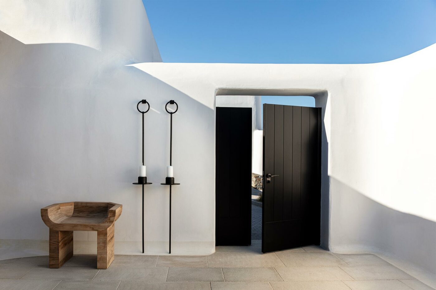 The entrance at Kalesma, Mykonos, Greece