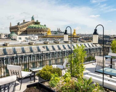 The rooftop at Kimpton St Honoré Paris, Paris, France