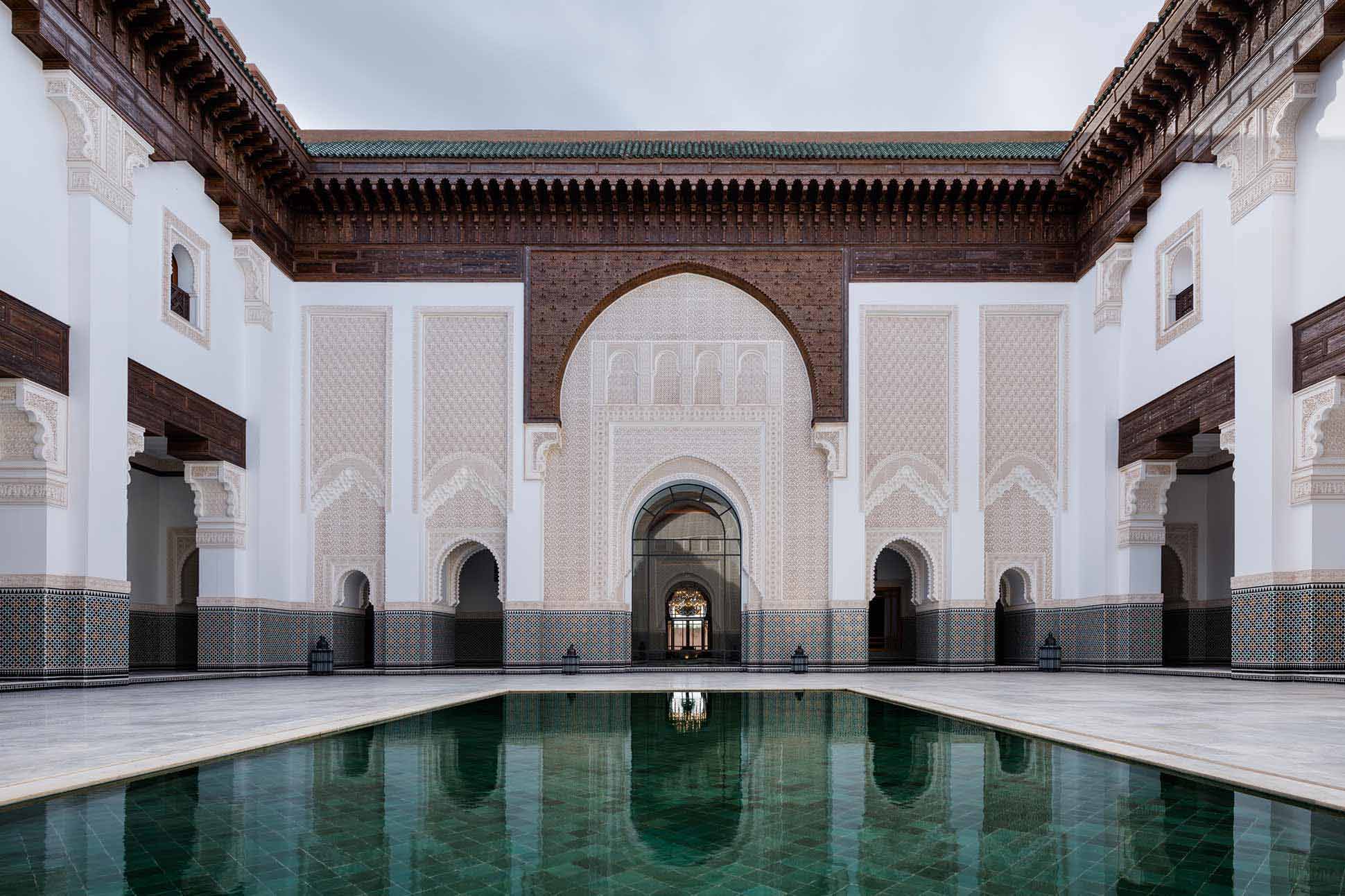 The Oberoi Marrakech, Ben Youssef Madrassa courtyard