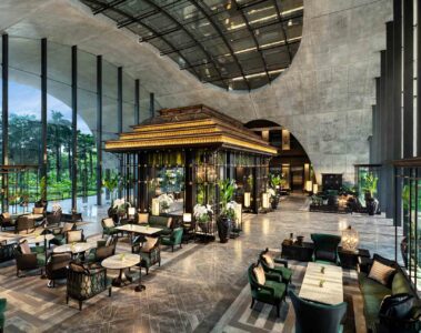 Foyer at the Sindhorn Kempinski Hotel Bangkok, Bangkok, Thailand