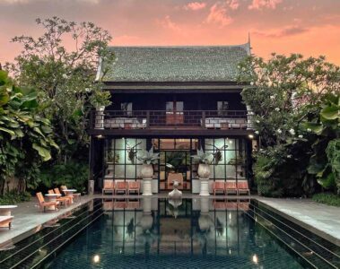 The main pool at Villa Mahabhirom, Chiang Mai, Thailand
