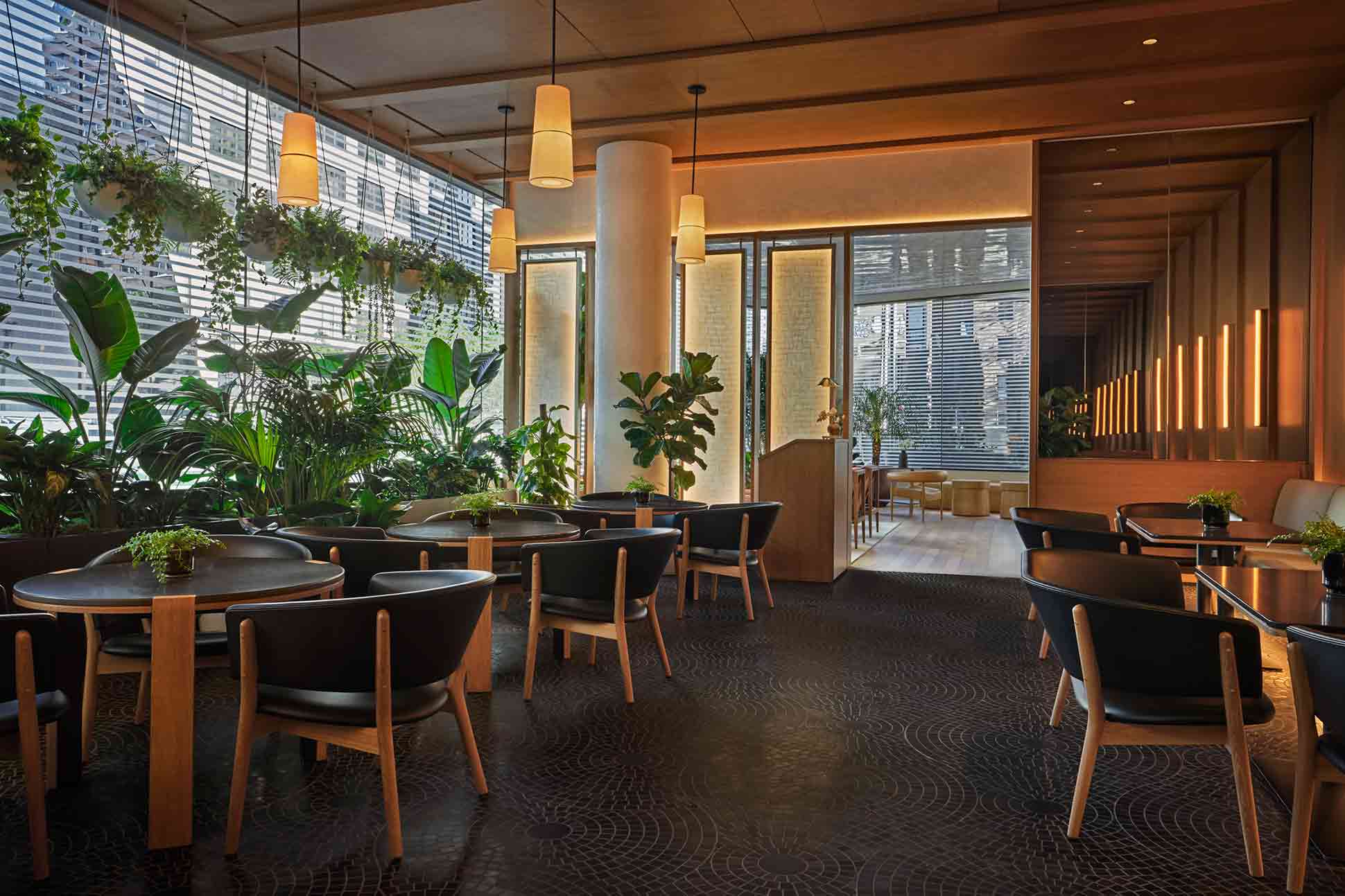 Pendry Manhattan West indoor garden