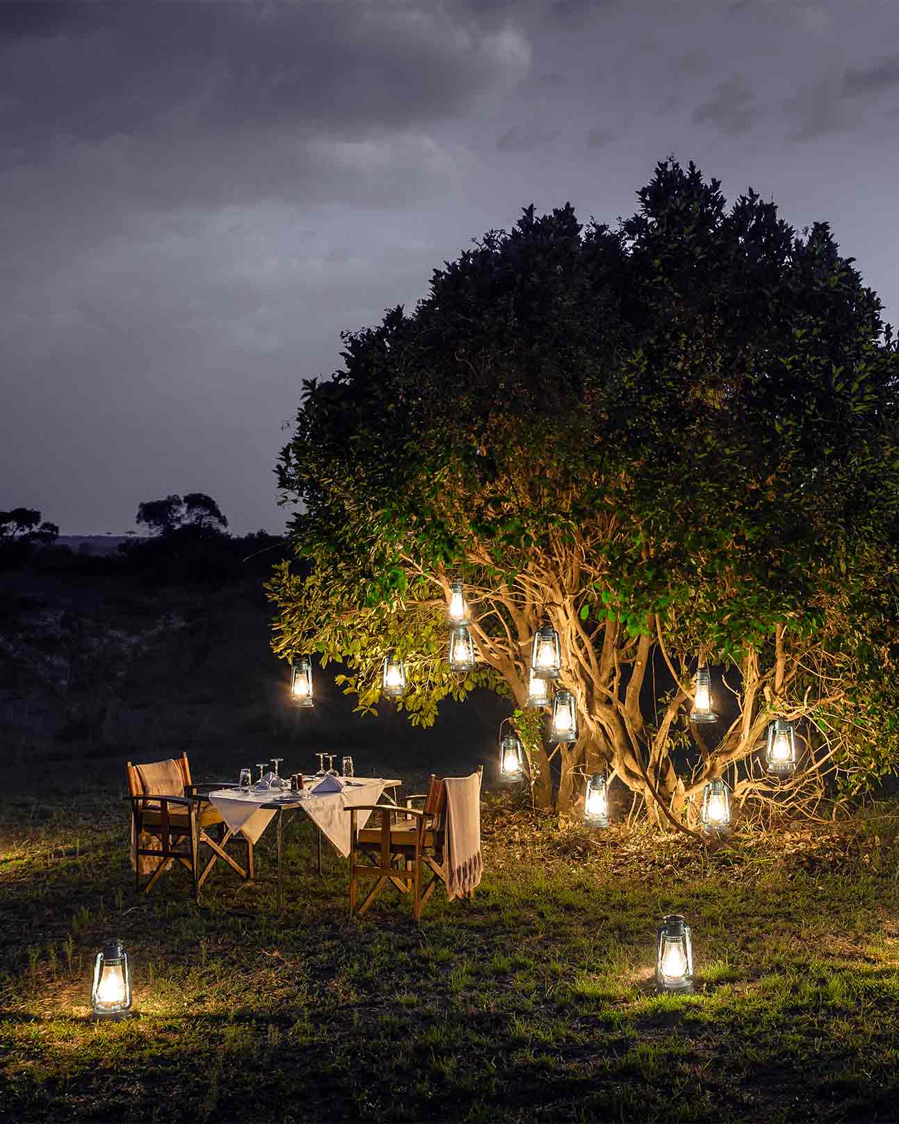 Dinner in the bush, Maasai Mara Game Reserve, Kenya