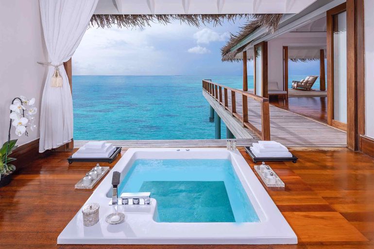 Jacuzzi inside The Residence at Anantara Kihava Maldives Villas, The Maldives