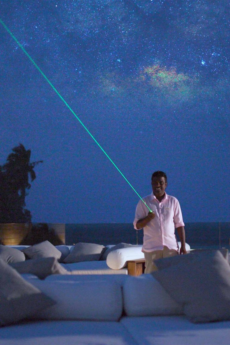 A sky guru at Anantara Kihava Maldives Villas, The Maldives