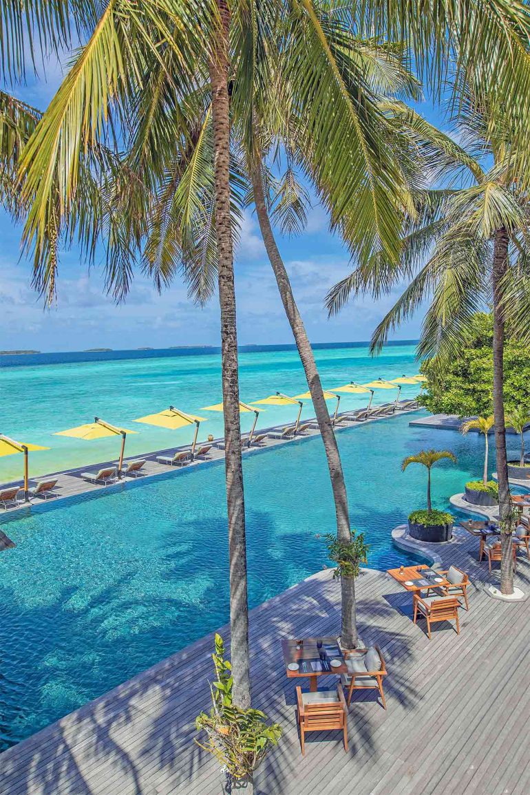 The main pool at Anantara Kihava Maldives Villas, The Maldives