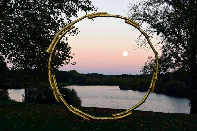 Outdoor art at Domaine des Etangs, Massignac, France