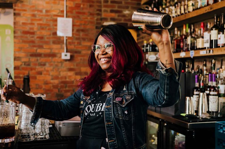 Felicia Corbett, President of Potions, Trouble Bar, Louisville, Kentucky