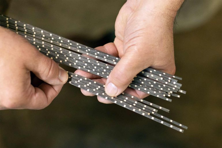 Detail of production at Atelier Drevelle, Charente, France