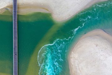 Aerial view of the Dead Sea, Israel