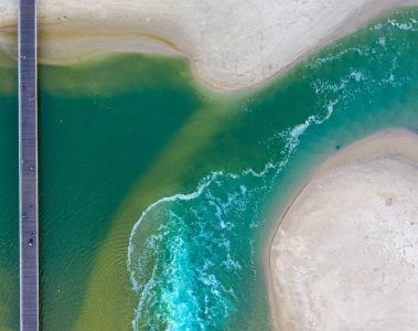 Aerial view of the Dead Sea, Israel
