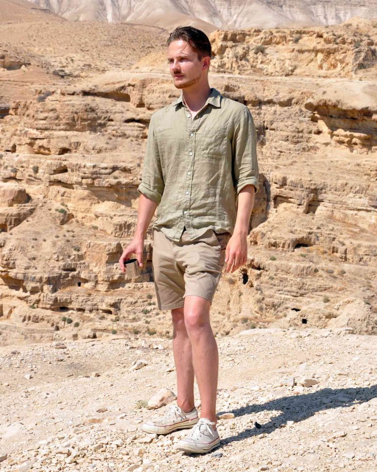 Steffen Michels visits Mar Saba monastery in the Judean Desert, Israel