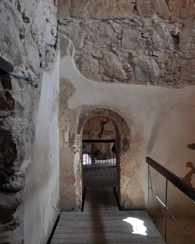 Inside the fortification of Masada, Judean Desert, Israel