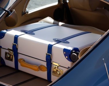 Suitcase part of the Globe-Trotter x Greater Palm Springs collection